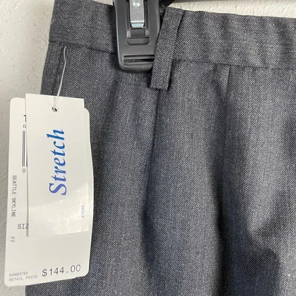 NWT Pendleton Gray Wool Stretch Slacks Size 8 - Picture 6 of 6